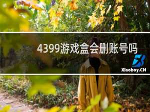 4399游戏盒会删账号吗