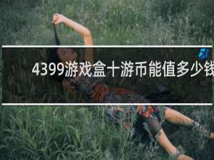 4399游戏盒十游币能值多少钱