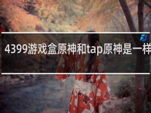 4399游戏盒原神和tap原神是一样的吗