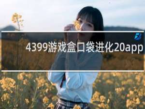 4399游戏盒口袋进化 app