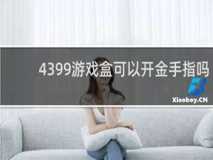 4399游戏盒可以开金手指吗