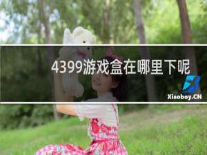 4399游戏盒在哪里下呢