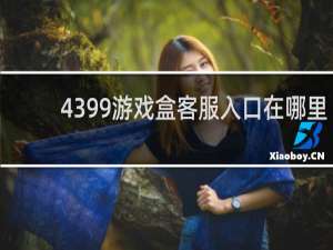 4399游戏盒客服入口在哪里