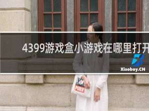 4399游戏盒小游戏在哪里打开
