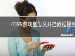 4399游戏盒怎么开挂教程视频