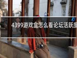 4399游戏盒怎么看论坛活跃度