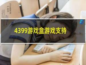 4399游戏盒游戏支持