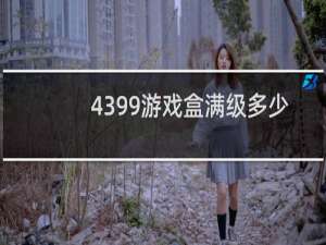4399游戏盒满级多少