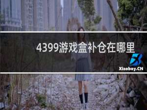 4399游戏盒补仓在哪里