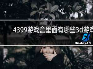 4399游戏盒里面有哪些3d游戏