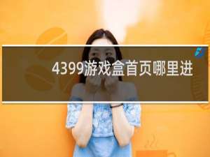 4399游戏盒首页哪里进