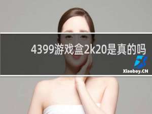4399游戏盒2k20是真的吗
