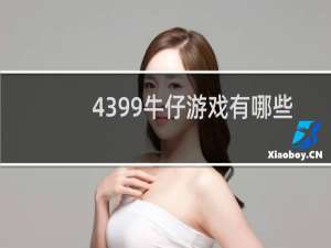 4399牛仔游戏有哪些