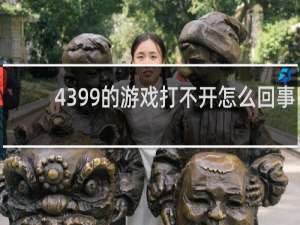 4399的游戏打不开怎么回事