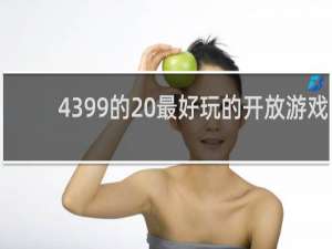4399的 最好玩的开放游戏