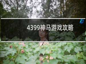 4399神马游戏攻略
