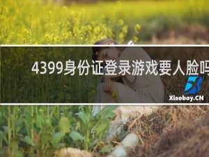 4399身份证登录游戏要人脸吗