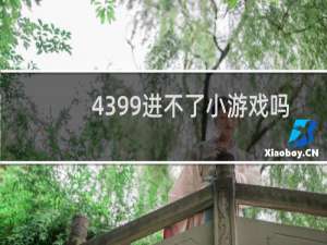 4399进不了小游戏吗