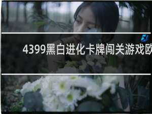 4399黑白进化卡牌闯关游戏欧