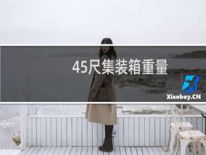 45尺集装箱重量