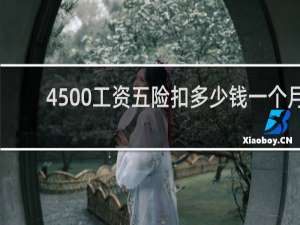 4500工资五险扣多少钱一个月