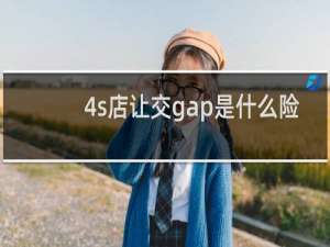 4s店让交gap是什么险