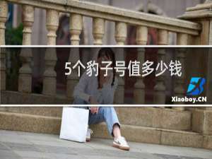 5个豹子号值多少钱