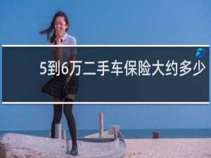 5到6万二手车保险大约多少