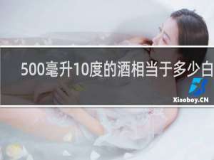 500毫升10度的酒相当于多少白酒