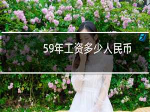 59年工资多少人民币