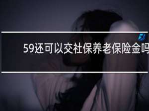 59还可以交社保养老保险金吗
