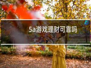 5a游戏理财可靠吗