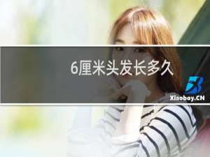 6厘米头发长多久