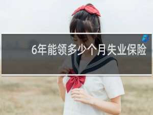6年能领多少个月失业保险
