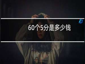 60个5分是多少钱