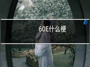 60E什么梗