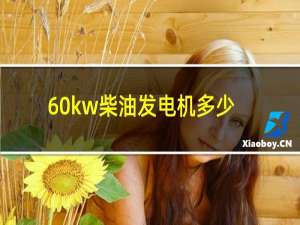 60kw柴油发电机多少钱