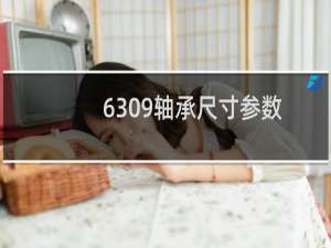 6309轴承尺寸参数