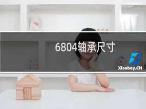 6804轴承尺寸