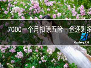 7000一个月扣除五险一金还剩多少