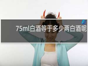 75ml白酒等于多少两白酒呢