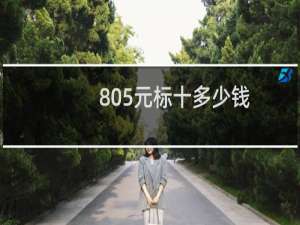 805元标十多少钱