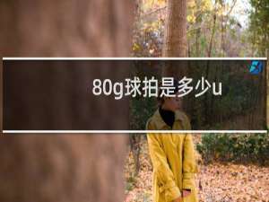 80g球拍是多少u