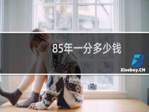 85年一分多少钱
