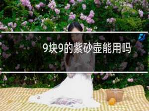 9块9的紫砂壶能用吗