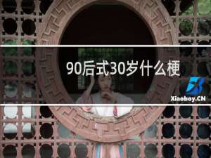 90后式30岁什么梗