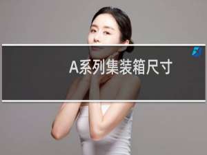 A系列集装箱尺寸