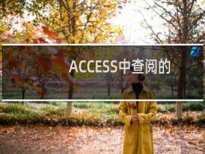 ACCESS中查阅的使用方法