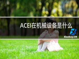 ACEI在机械设备是什么