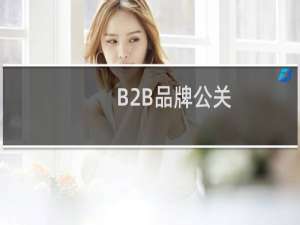 B2B品牌公关
